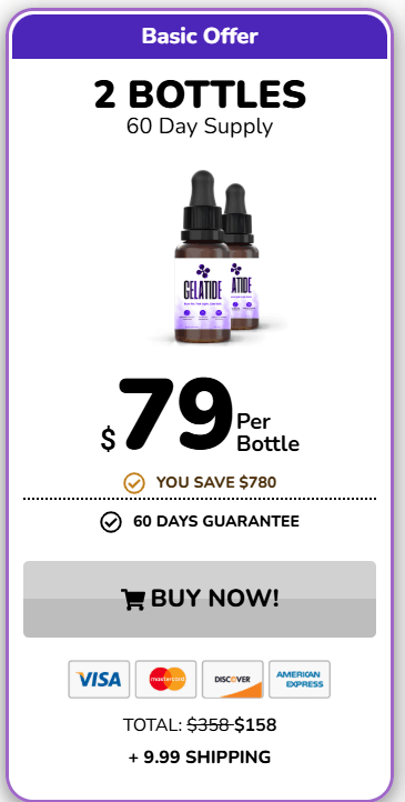 Gelatide one bottle